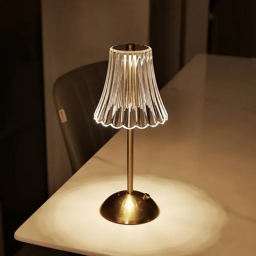 modern minimalist cordless table lamp led touch dimmable 3 light colors battery powered suitable for bar restaurant ideal gift for holiday gift