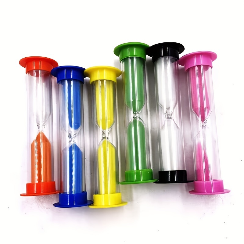 

6pcs/1set/6-color Timer Set, -10 Minutes Creative Timer, Learning Timing Timer, Children's Toothbrush Timing Timer