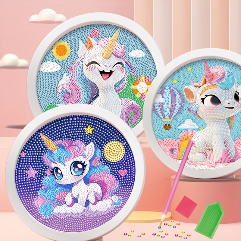 

A Set Of Unicorn Beginner Handmade Diy Diamond Painting, Christmas Halloween Holiday Birthday Gift Handicraft, Diy Decoration, Photo Frame