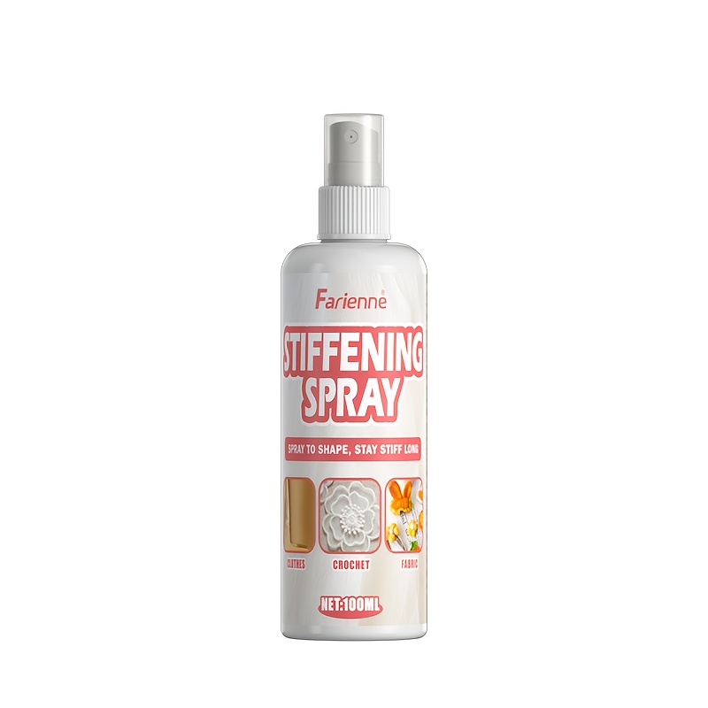 Image of 100ml Fabric Shaping Spray, Powerful No-iron Formula, Lace And Crochet Handmade Styling Spray, Shaping Agent, Long-lasting Hold, Non-deforming