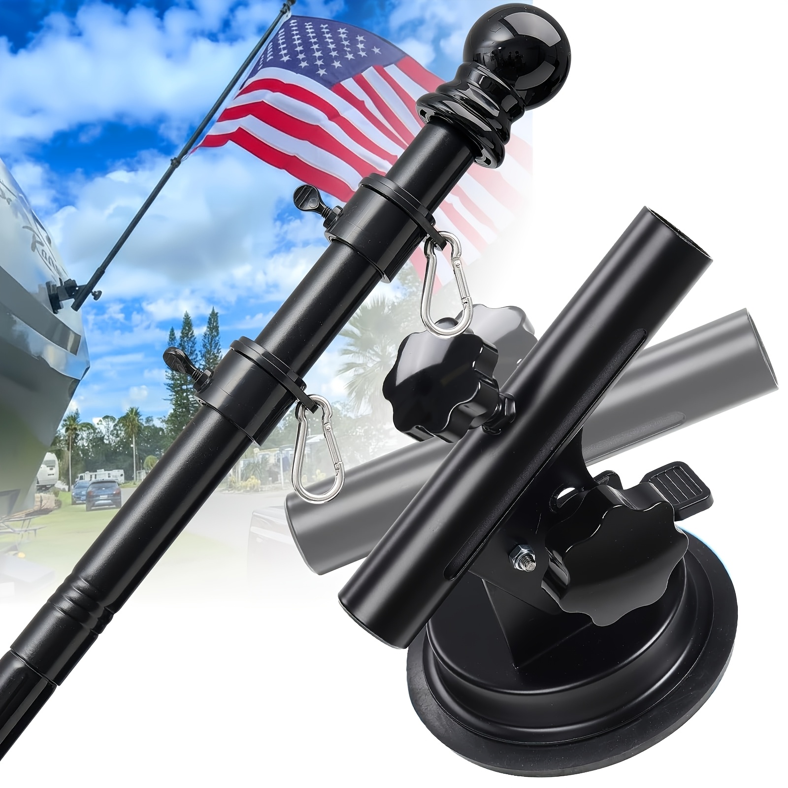 pole holders and mounts sold on Temu