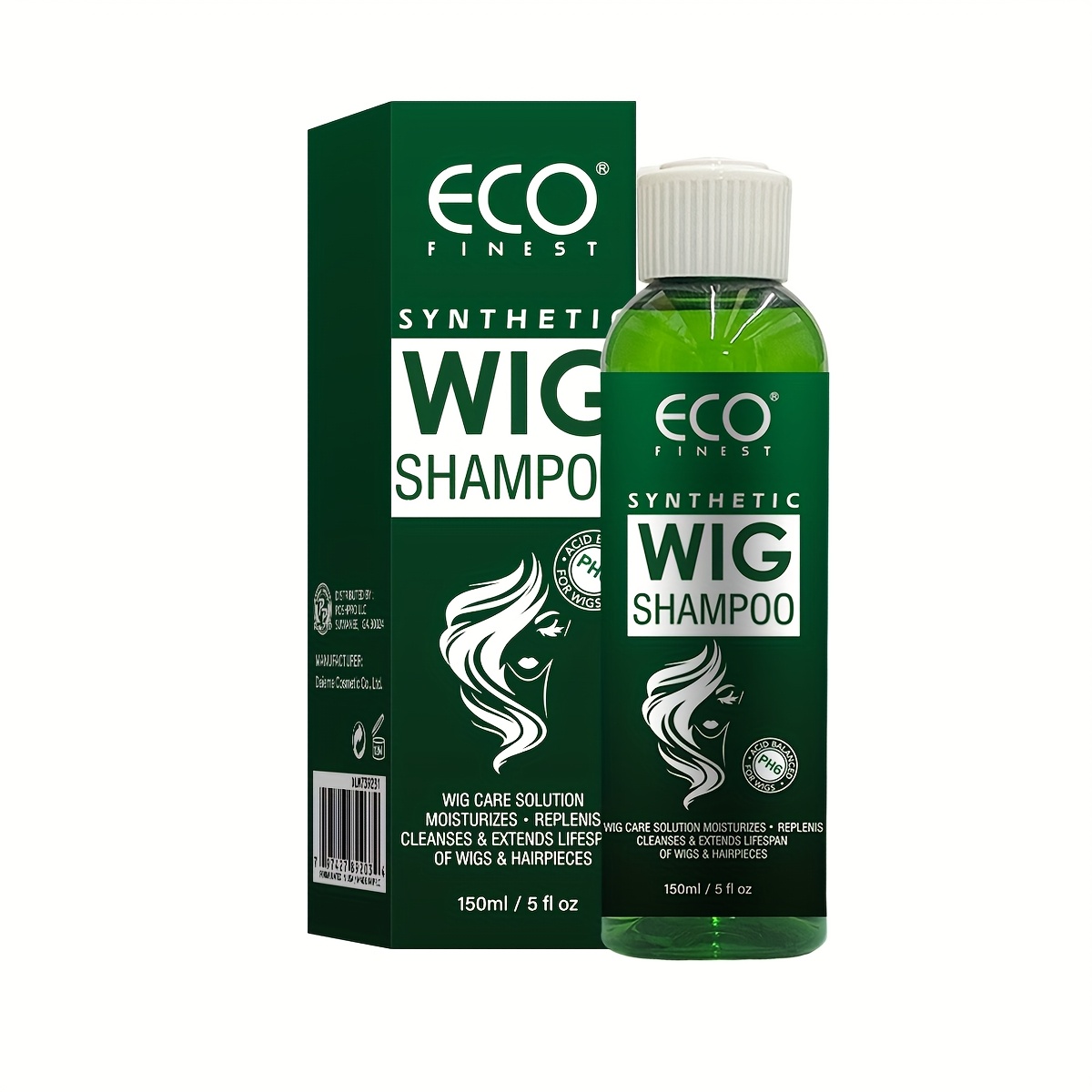 Eco 150ml Synthetic Wig & Weave System Shampoo - Revitalizes & Refreshes, Cleanses & Extends Of Wigs & Hairpieces, Feeling, Unisex For , Hair Care, Natural Design, Natural