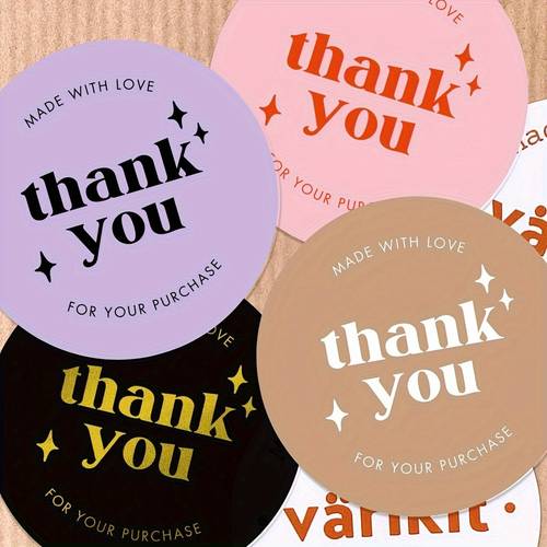 custom 100 pack 2 inch 1 97 inch round disposable self paper gift wrapping labels designed for high quality suitable for online retailers stores