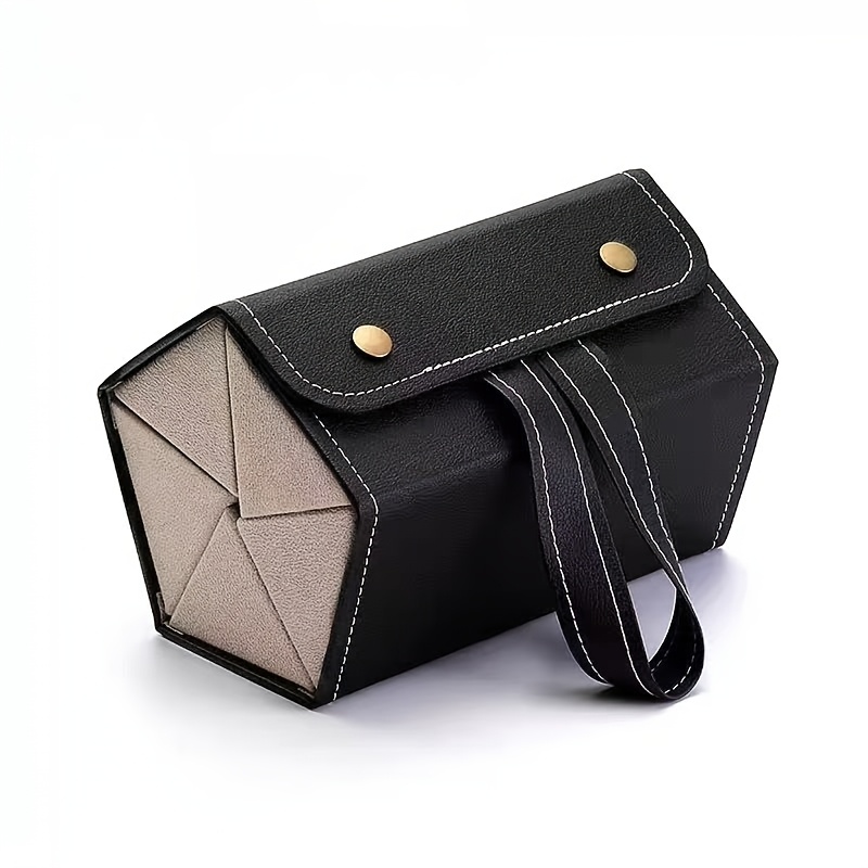 TEMU Foldable Travel Glasses Case Fashion Glasses Storage Organizer With 5 Slots, Ideal For Holding Pairs Of Eyewear.