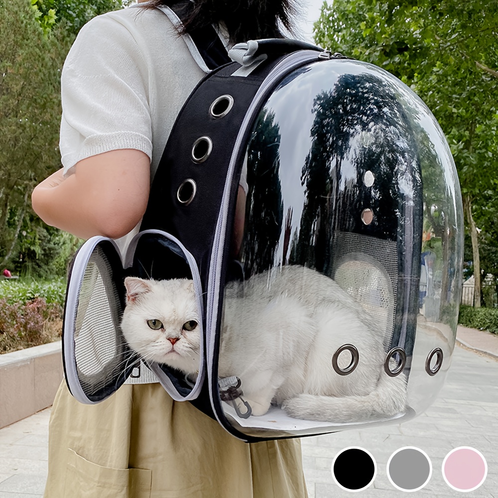 

Pet Backpack With Clear Front For Cats, Small Dogs, Rabbits, Etc. With Carrier, Suitable For Travel, Walking, Hiking And Outdoor Activities