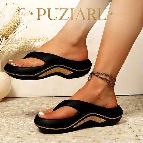womens platform flip flops featuring a wave patterned cushioned thick sole non slip and lightweight eva sandals are stylish and comfortable for everyday use beach trips women shoes