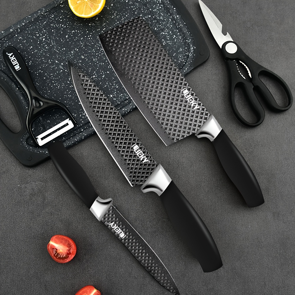 professional 6pcs kitchen knives chef slicer utility - Temu