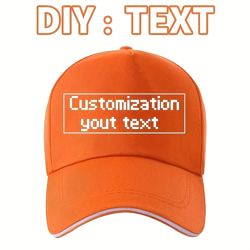 TEMU [Article personnalisé] Casquette de baseball personnalisée ultra-performance, cadeau pour amis et famille, cadeau unisexe - Chapeau à bec