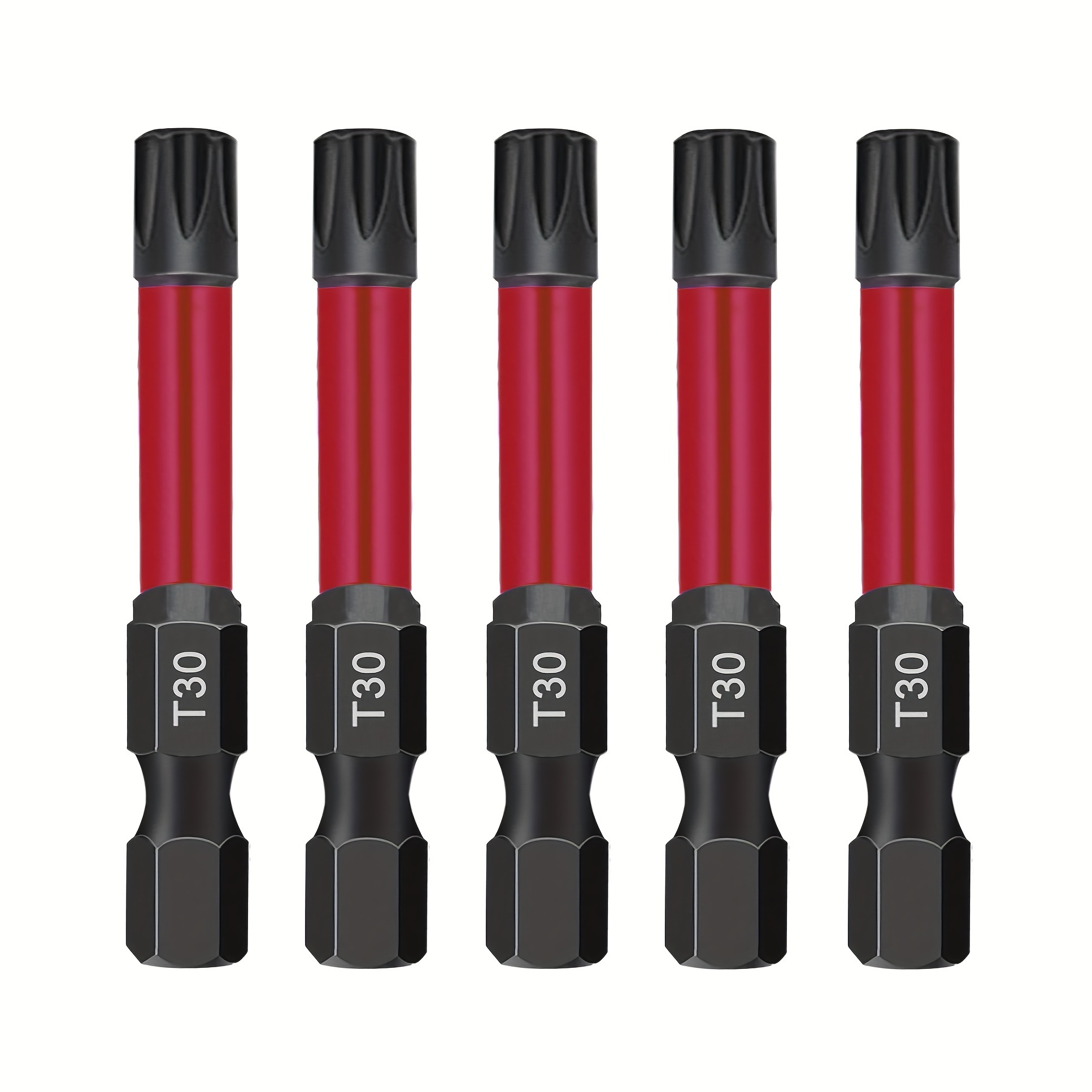 

5pcs T30 Torx Bits Driver, T30 2 Inch Magnetic Torx Bits, S2 Alloy Steel T30 Screwdriver Bits Set