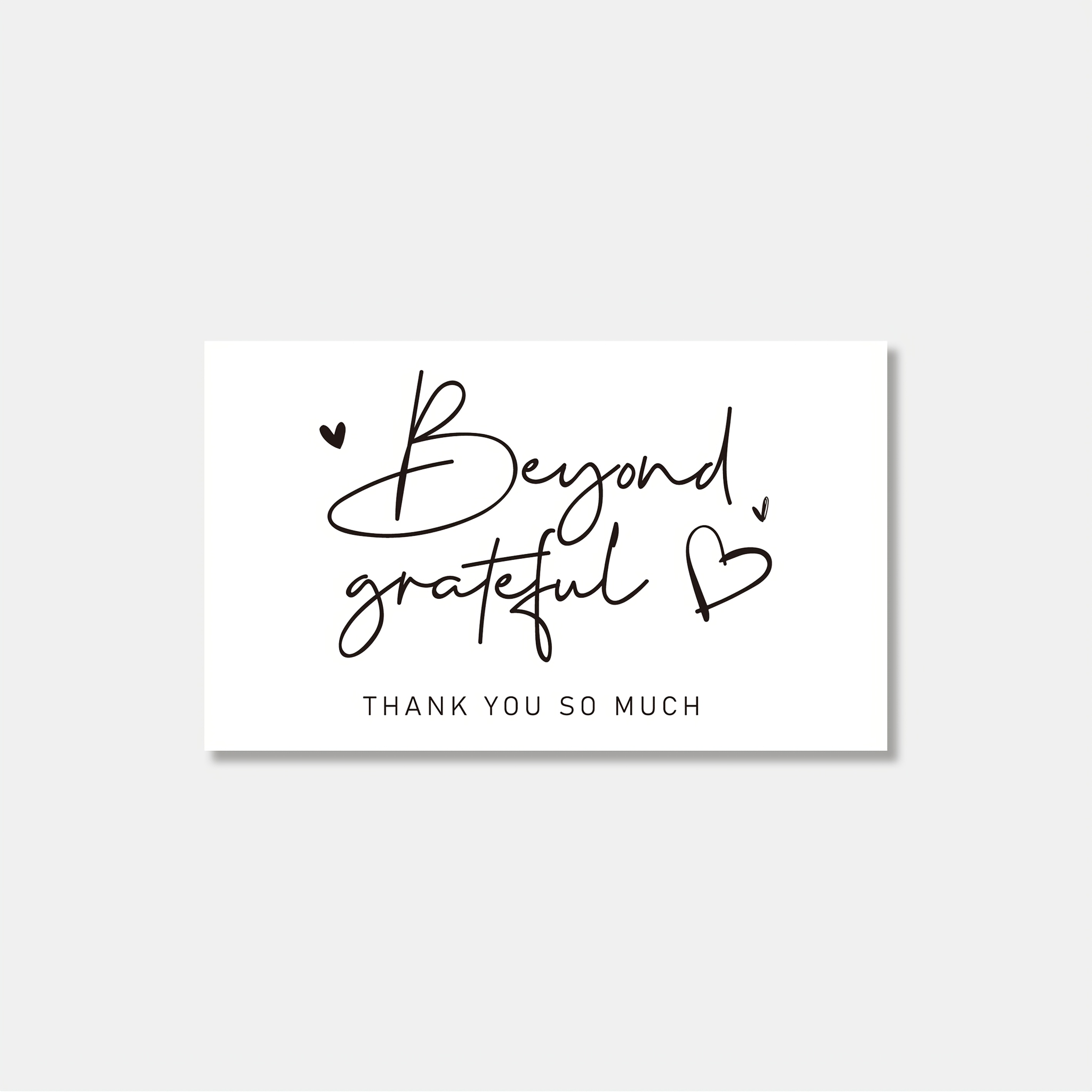 TEMU 50/100 Cartes de Remerciement pour Petites Entreprises, Clients & Supporters, Blanc, Thanksgiving, Bal, Vœux du Nouvel An, Tout Destinataire,