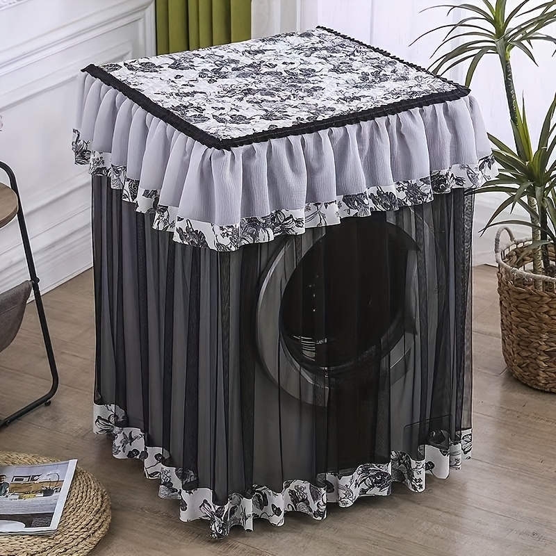 Image of New Four-season Universal Lace Washing Machine Cover, Roller Washing Machine Top Cover, Washing Machine Sun And Dust Protection Cover