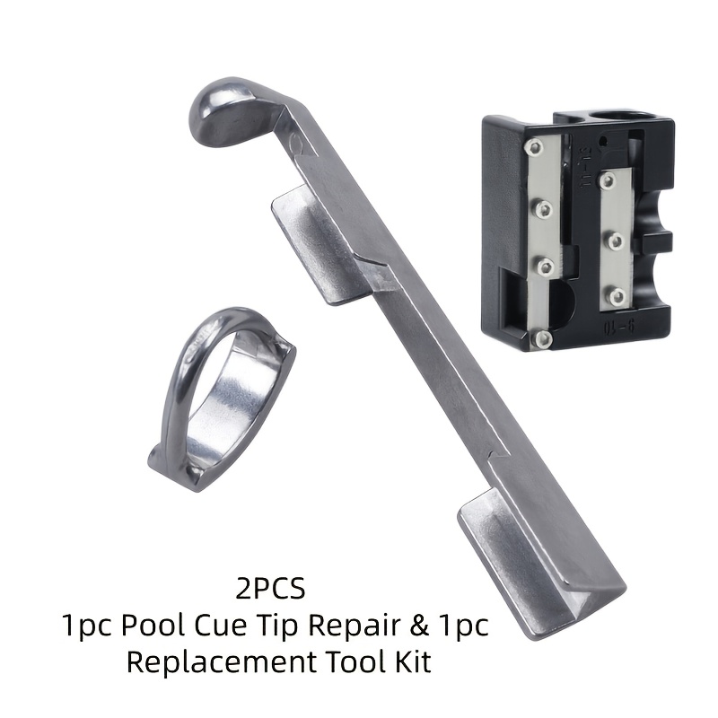 TEMU 2pcs Set Of Billiard Tip Repair And Replacement Tools, Billiard Tip Pressing And Fixing Tool, Suitable For American Cue (11-13mm), Snooker Cue