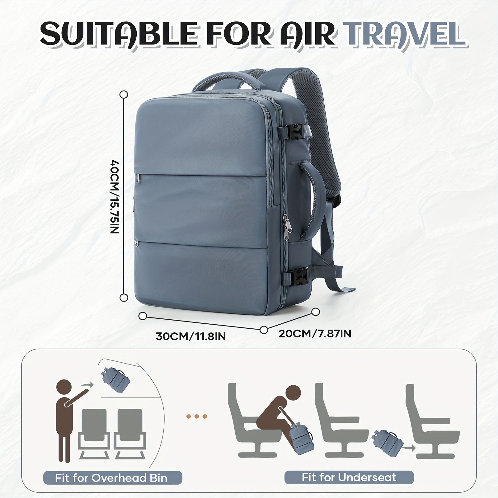 40x20x30cm reiserucksack kabinenrucksack ryanair boarding - Temu Germany