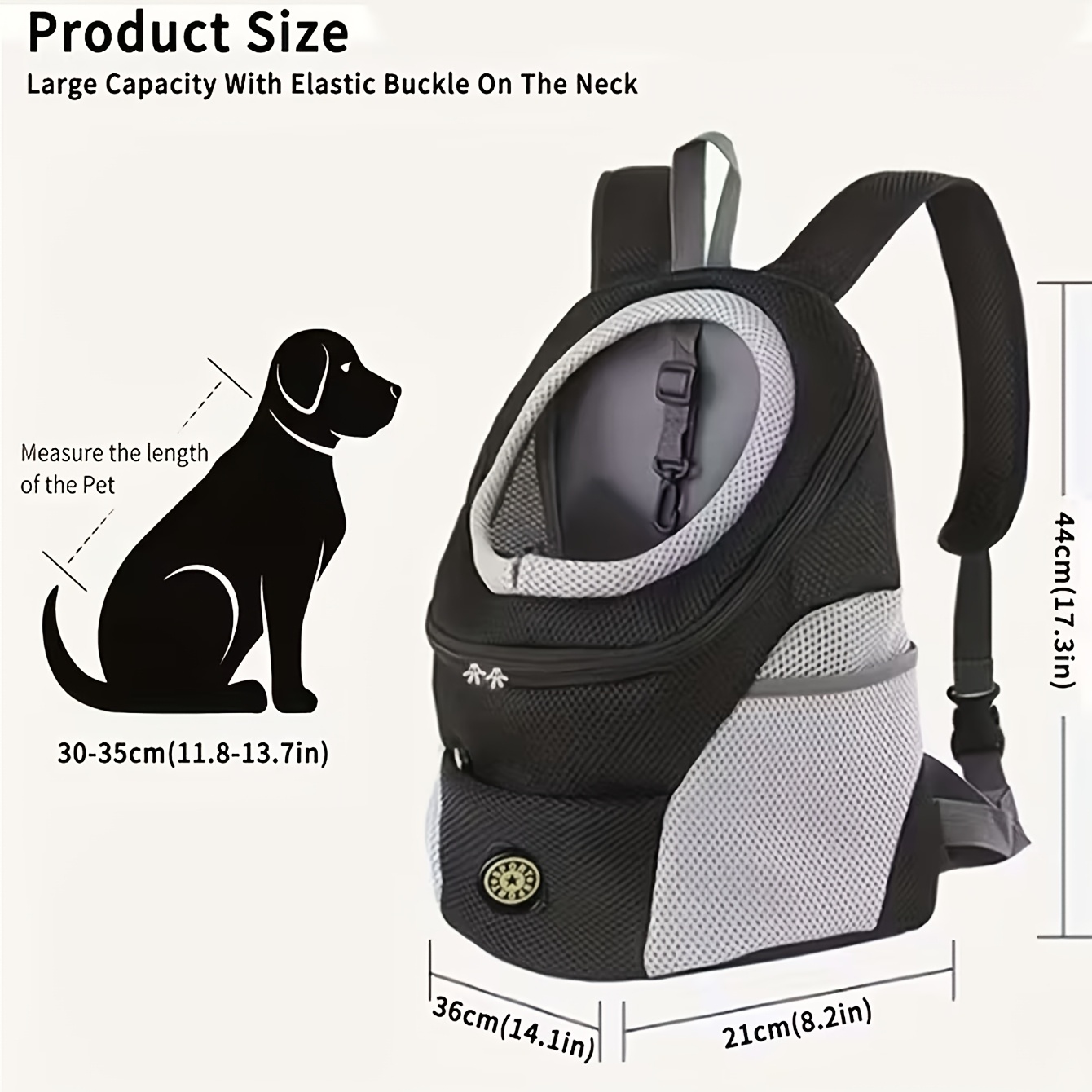 3pcs set small pet dog backpack divider waste bags expandable cat backpack breathable   carrier suitable for cats kittens and small dogs large capacity portable and foldable cat backpack ideal for travel and hiking black
