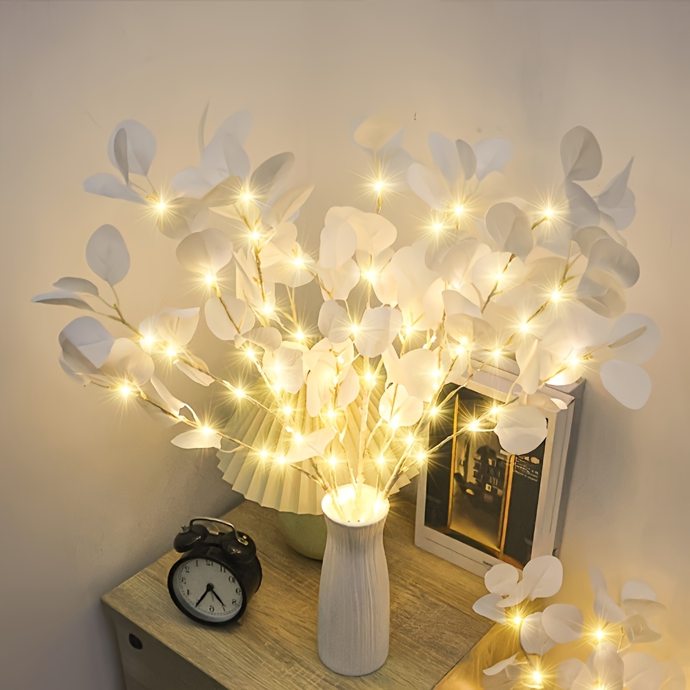 leaf branch lamp 20 led artificial tree string lights suitable for bedroom bedside desktop decoration weddings parties thanksgiving christmas valentines day and back to   home and office decor Product details 2