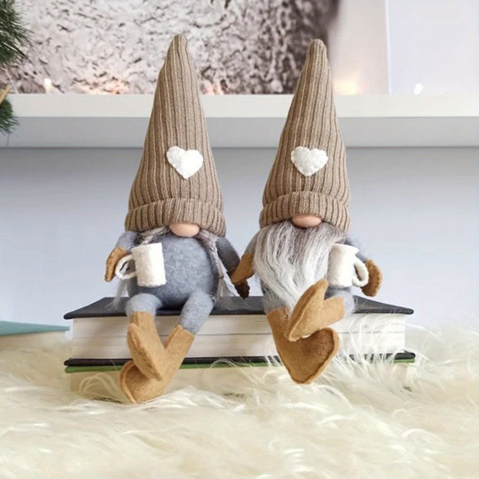 

2pcs Set - & , For Christmas, , 's Day Decor | For , , And Shopping Display