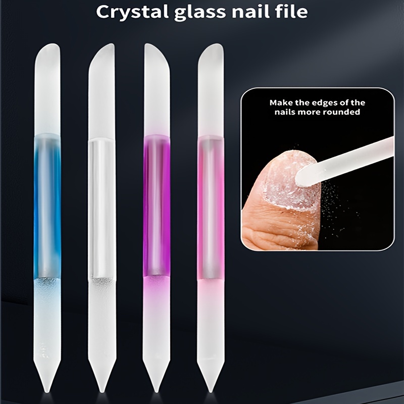 

Cylindrical Glass Nail Polishing Files, Nail Buffering Files, Polishing Strip Nail Files, Manicure Pedicure Tool