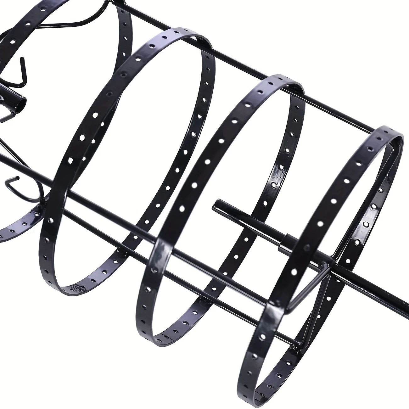stud earring holder manager 360 degree rotating stud earring manager 3 tier stud earring display stand metal necklace holder black details 4