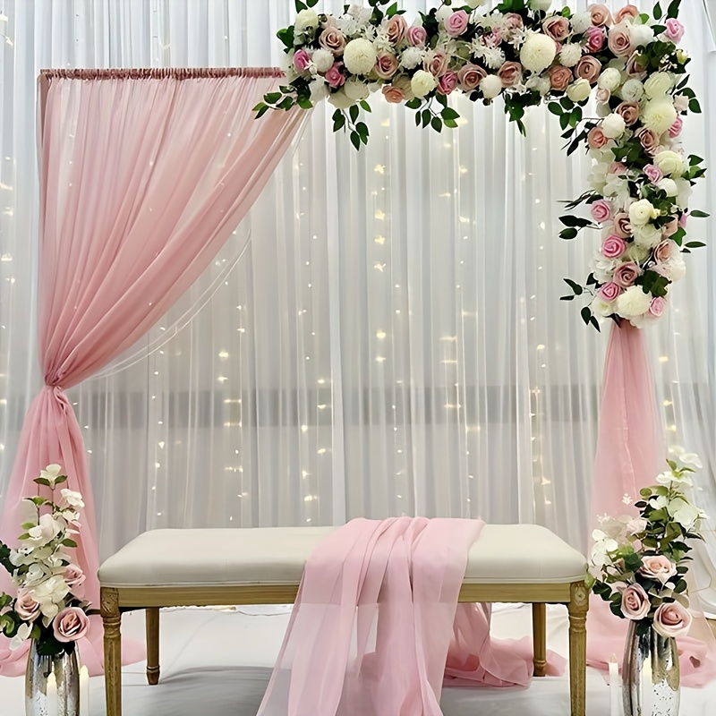 Classic Polyester Wedding Arch Draping Fabric Length Bridal - Temu