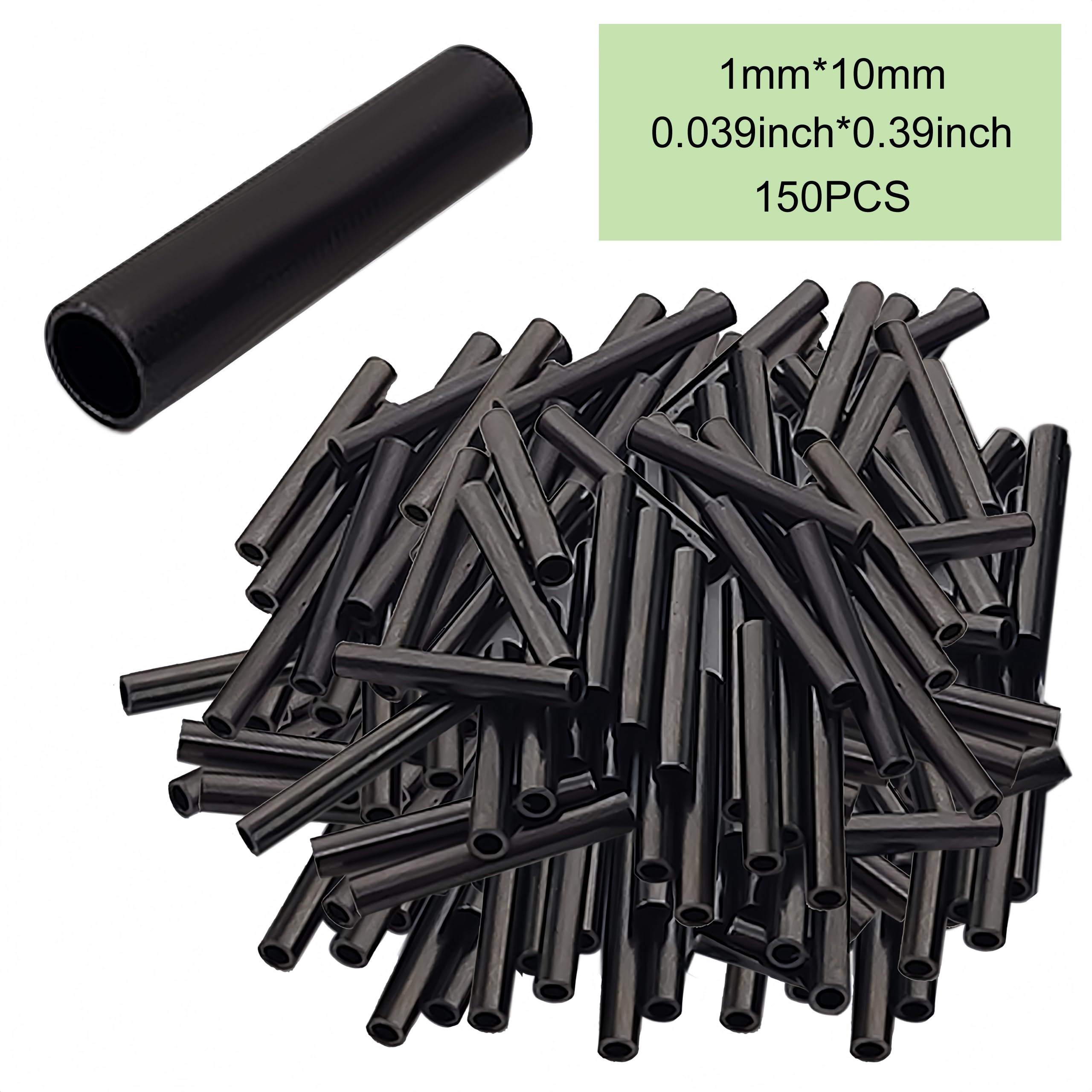 Image of Sports 150pcs/240pcs Crimp Sleeves Single Fishing Line Crimping Loop Sleeve Copper Tube Connector For Fishing Tackle Leader Rigging Hook And Line Additions