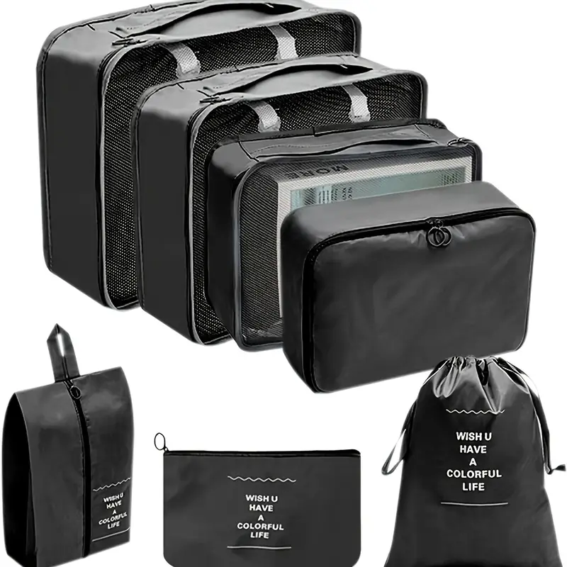 Travel Multifunctional Packing Cubes Lightweight Organizers - Temu