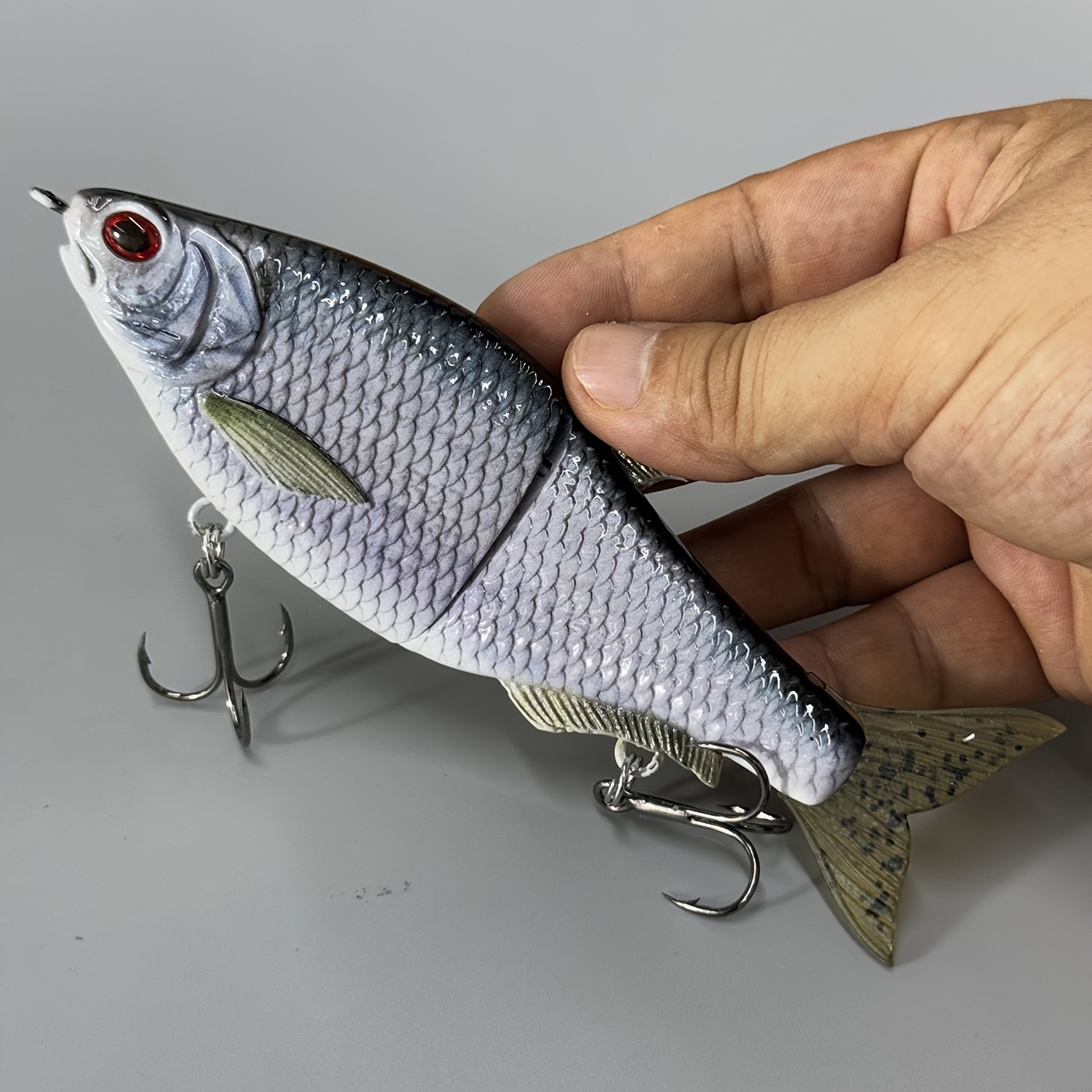 realistic multi section fishing lure catfish - Temu