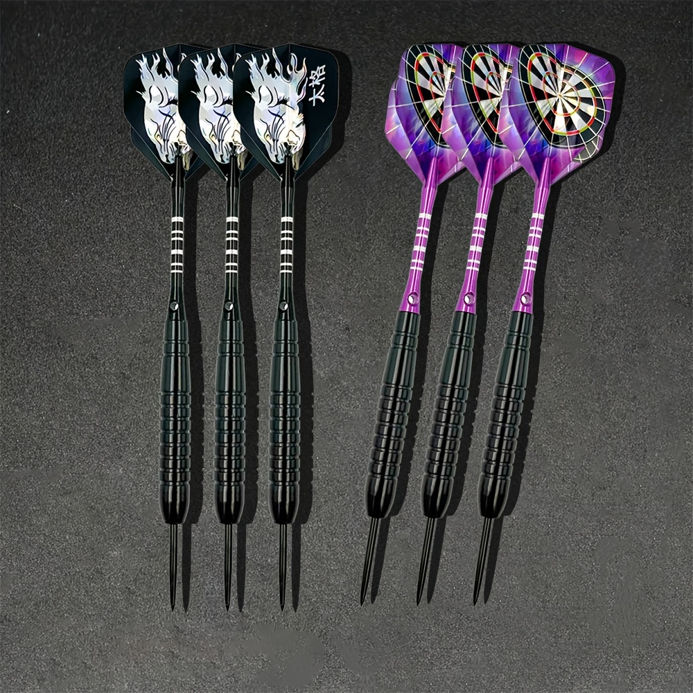 

3pcs Jh Professional Dart Set, 24g Steel Tip, Iron Shafts, Players, Darts|sleek Dart Set|aluminum Shafts