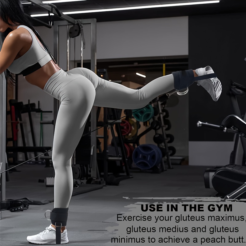 Bacak Kaldırma, Deadlift, Denge Antrenmanı, Bacak Uzatma ve Güç Antrenmanı İçin Ağır Hizmet Tipi Ayak Bileği Sabitleyici ve Bacak Uzatma_voghion.com