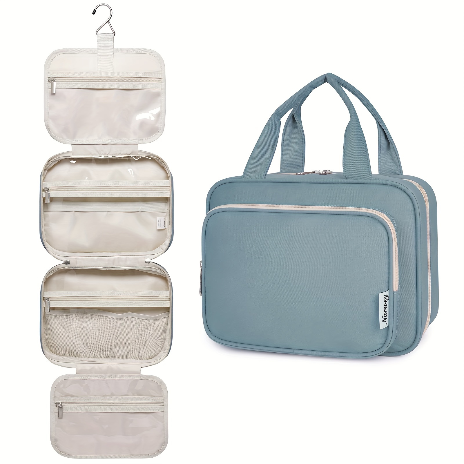 

Portable Hanging Toiletry Bag Water-resistant Travel Makeup Bag Organizer Toiletries Bag For Size Cosmetics