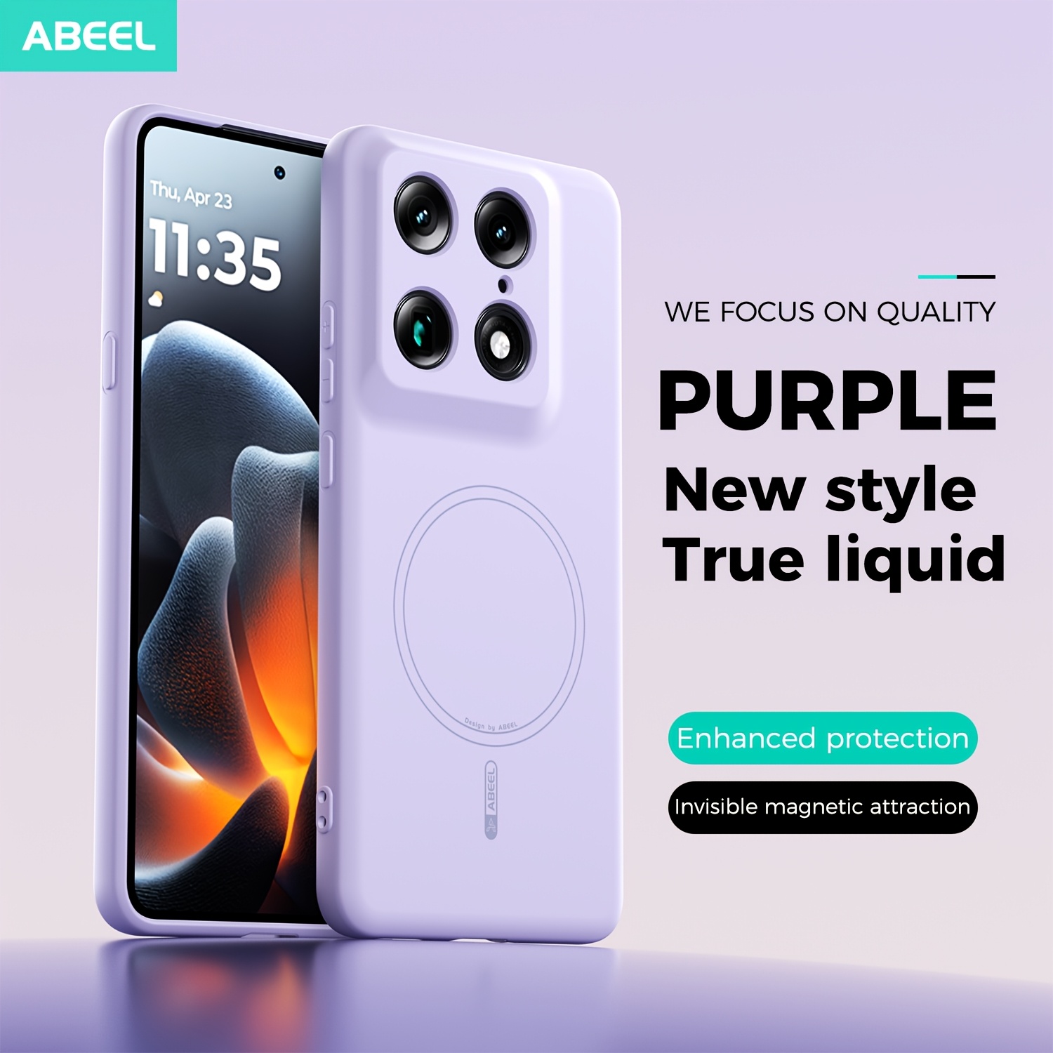 TEMU Phone Case - Liquid Silicone Skin-friendly Phone Case, Compatible With Motorola Signature 5g, Oil-resistant And Fingerprint-proof, Magnetic