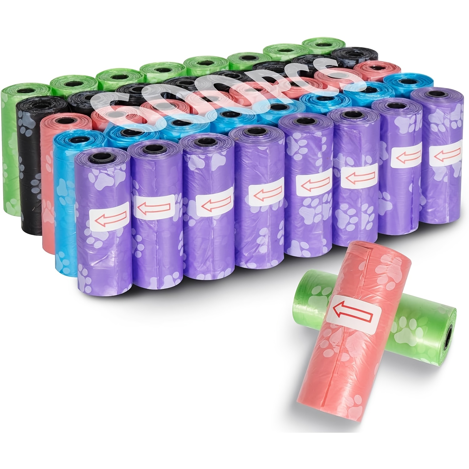 600 Dog Poop Bags, 40 Rolls Of Dog Poop Bags, Leak-proof Dog Poop Bags, And Portable Thickened Dog Poop Bags, As Well As Dog Poop Additions With A Trash Bag Dispenser, Measuring 33 X 22.8 Cm