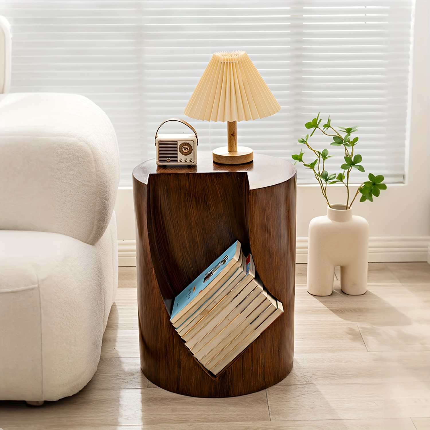 Storage Side Table, Floor Corner Table, Bookshelf with Shoe Stand, Storage Assistant, Decorative Items for Home Decoration