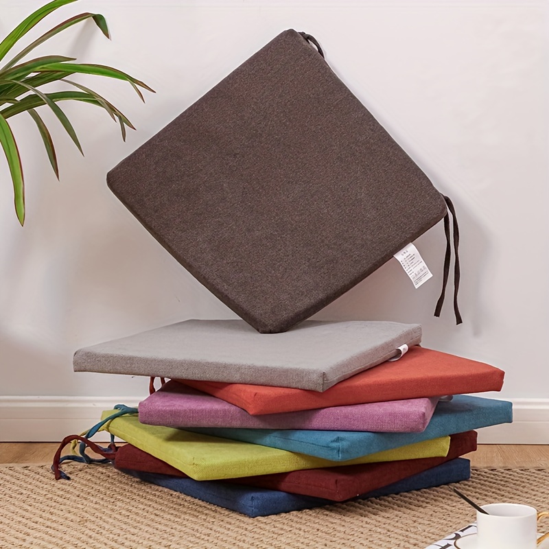 

Versatile High-density Foam Chair Cushion With Anti-slip Ties, Zippered For Easy Cleaning - Perfect For All Seasons