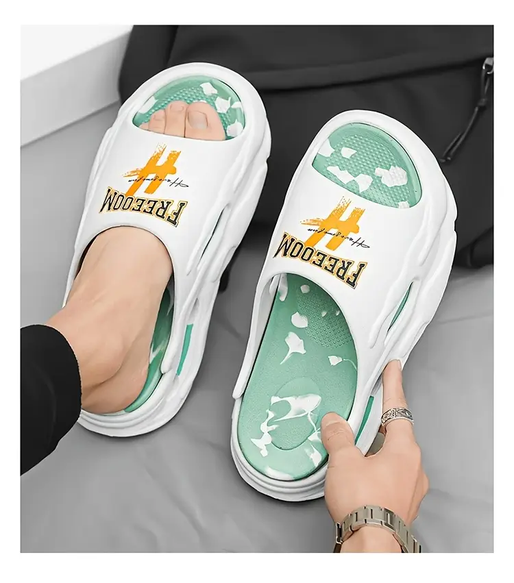 2024 trendy womens summer slides thick sole non slip durable eva sandals for outdoor beach wear Product details 11