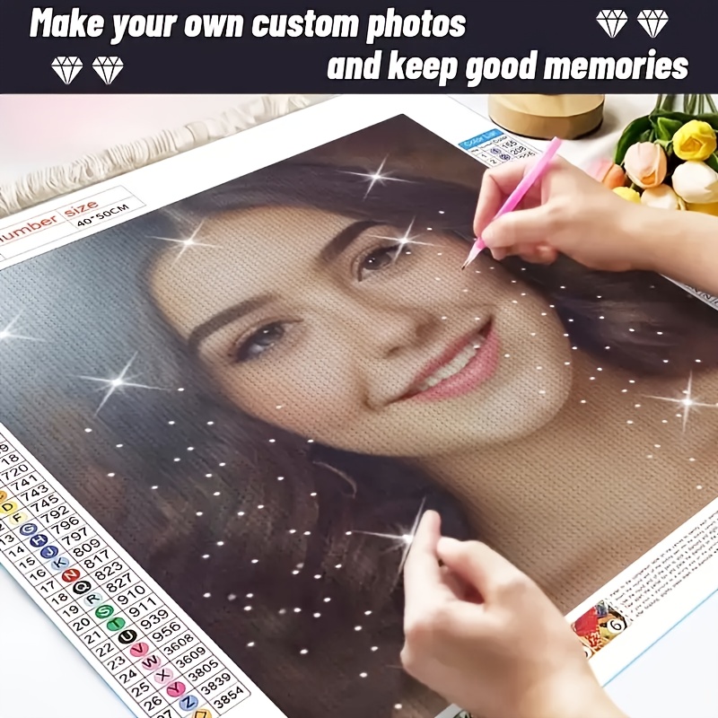 personalized photo to diamond painting 5d picture with your own photo text   diamonds     suitable for holiday gifts family keepsake memory preservation
