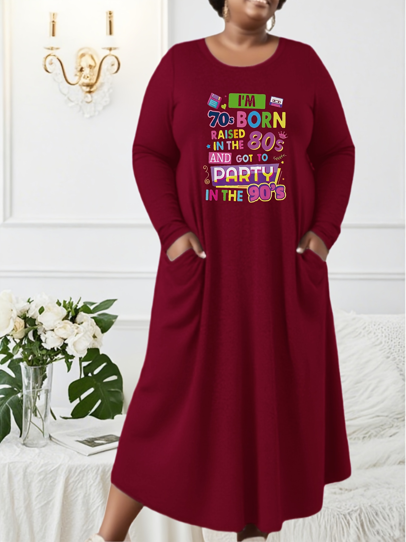 chinese dress ladies Amazon.com: Fun Costumes Adult Plus Size Women's Rad Retro 80s Costume