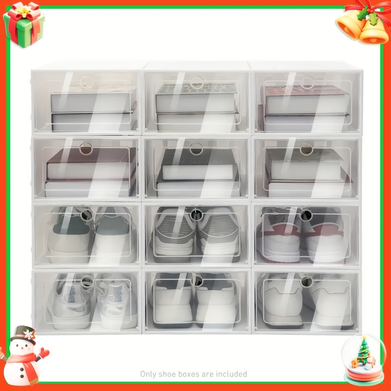 

12/ 24 Clear Plastic Storage Organizer Container Round