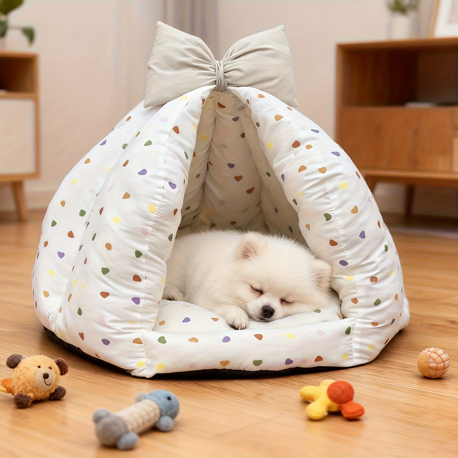 semi enclosed small pet bed suitable for cats and small dogs in for Product details 7