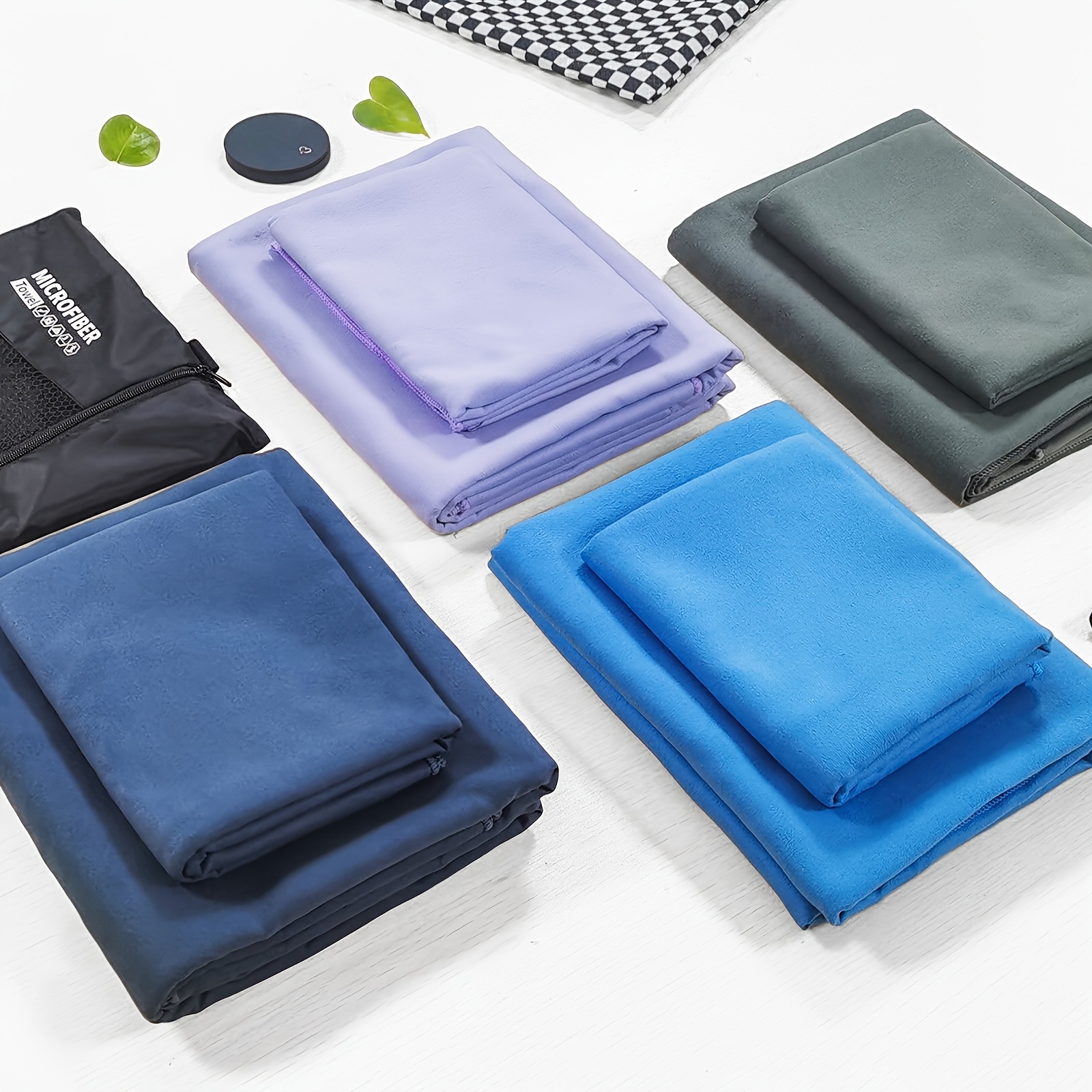 Quick Dry Microfiber Towel for Beach and Swim, Lightweight