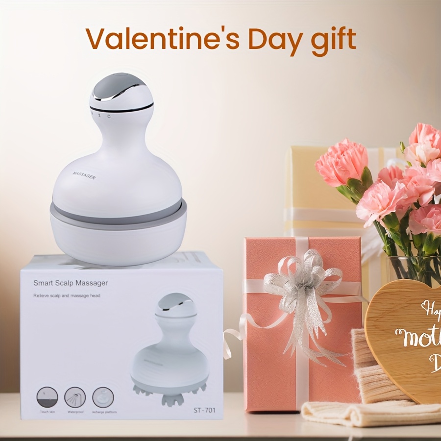 A Cordless Electric Head Massager with 84 Kneading Massage  , a Portable Handheld Device Designed for Head Relaxation, Perfect As a Holiday Gift for Family Or  .