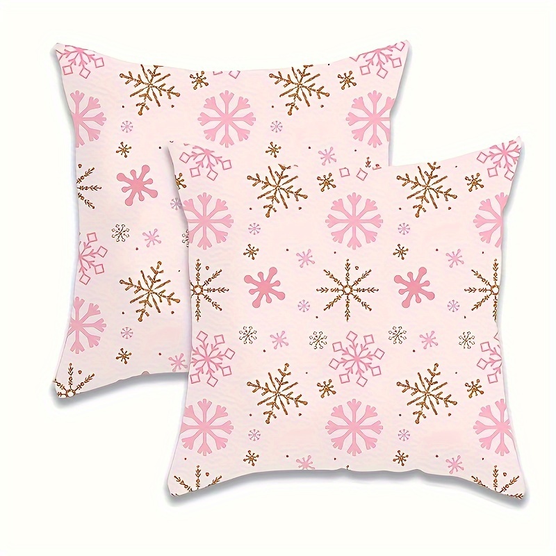 

4pcs Christmas Throw Pillow Covers, , , Lovely Modern, Velvet 18inx18in Decorative Sofa Cushion Covers, Living Room, Sofa, Bed Christmas Home Decoration, No Pillow