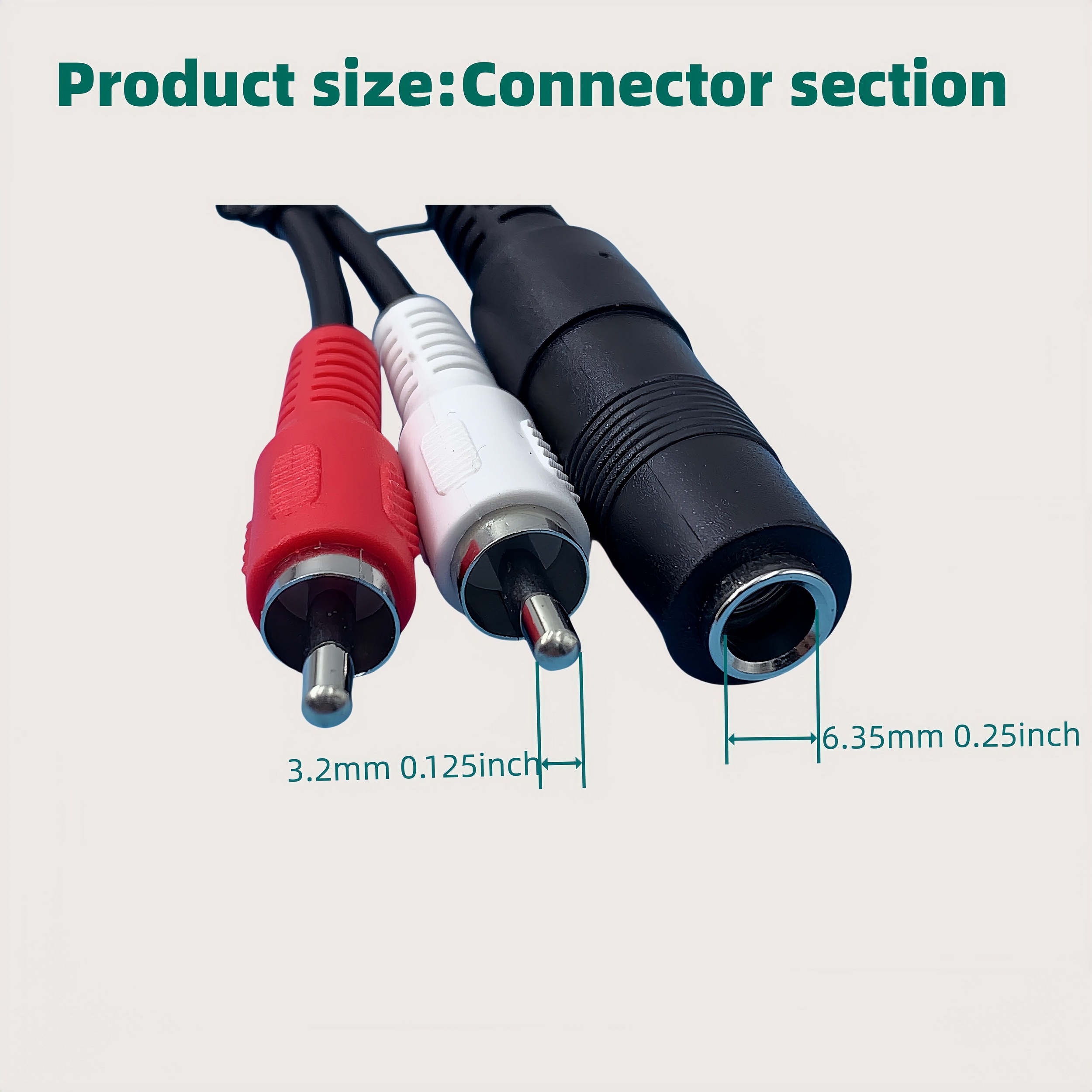 (1/4 Inch) TRS Female to RCA Male Stereo Audio Y Splitter *e *-pin  ATX Connector, Female-to-Male Adapter, Cat5e Ethernet Patch