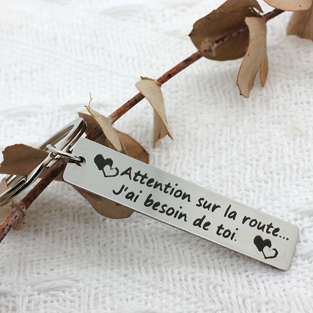 

Stainless Steel 'be Careful , I Need You' Engraved Keychain - Perfect Gift For Boyfriend Or Husband