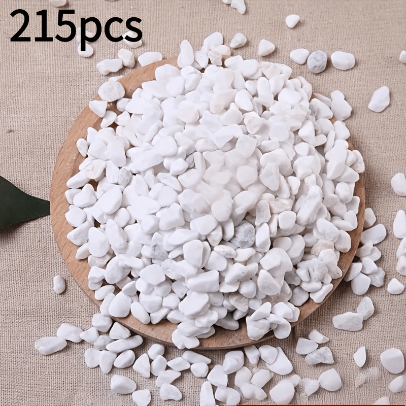 Image of 215pcs Gurcyter -looking Decorative Pebbles Suitable For Gardens, Aquariums, Vase Fillers, Landscaping & Aquarium Gravel - Multi- For Crafts, Terrariums, , Gardens - Outdoor/ Use