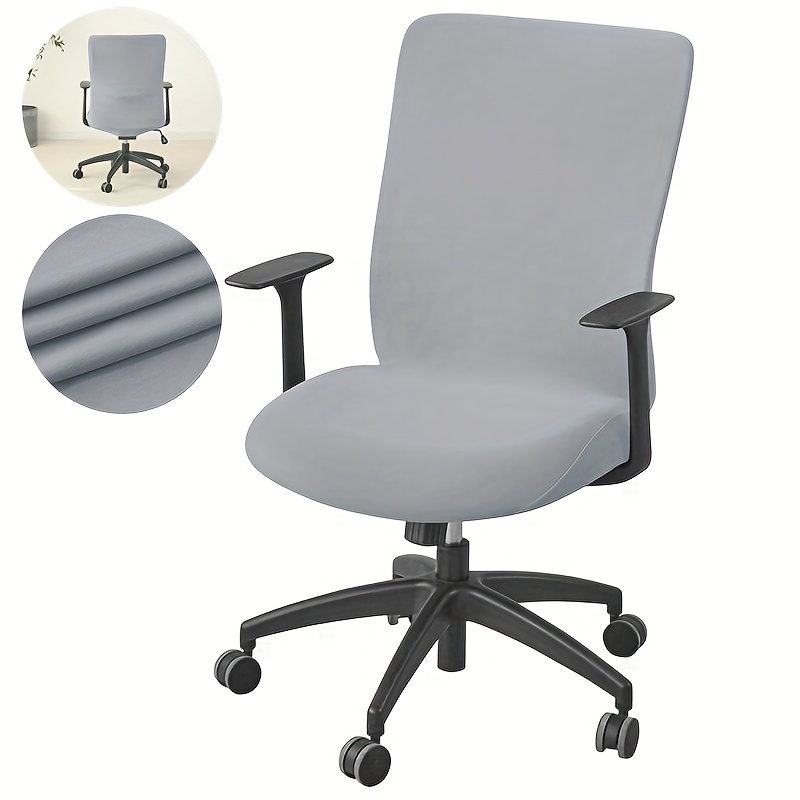 

Stretchable Solid Color Gaming Chair Cover - Dustproof, Stain-resistant, Non-slip, Washable Office Chair Slipcover For All Seasons