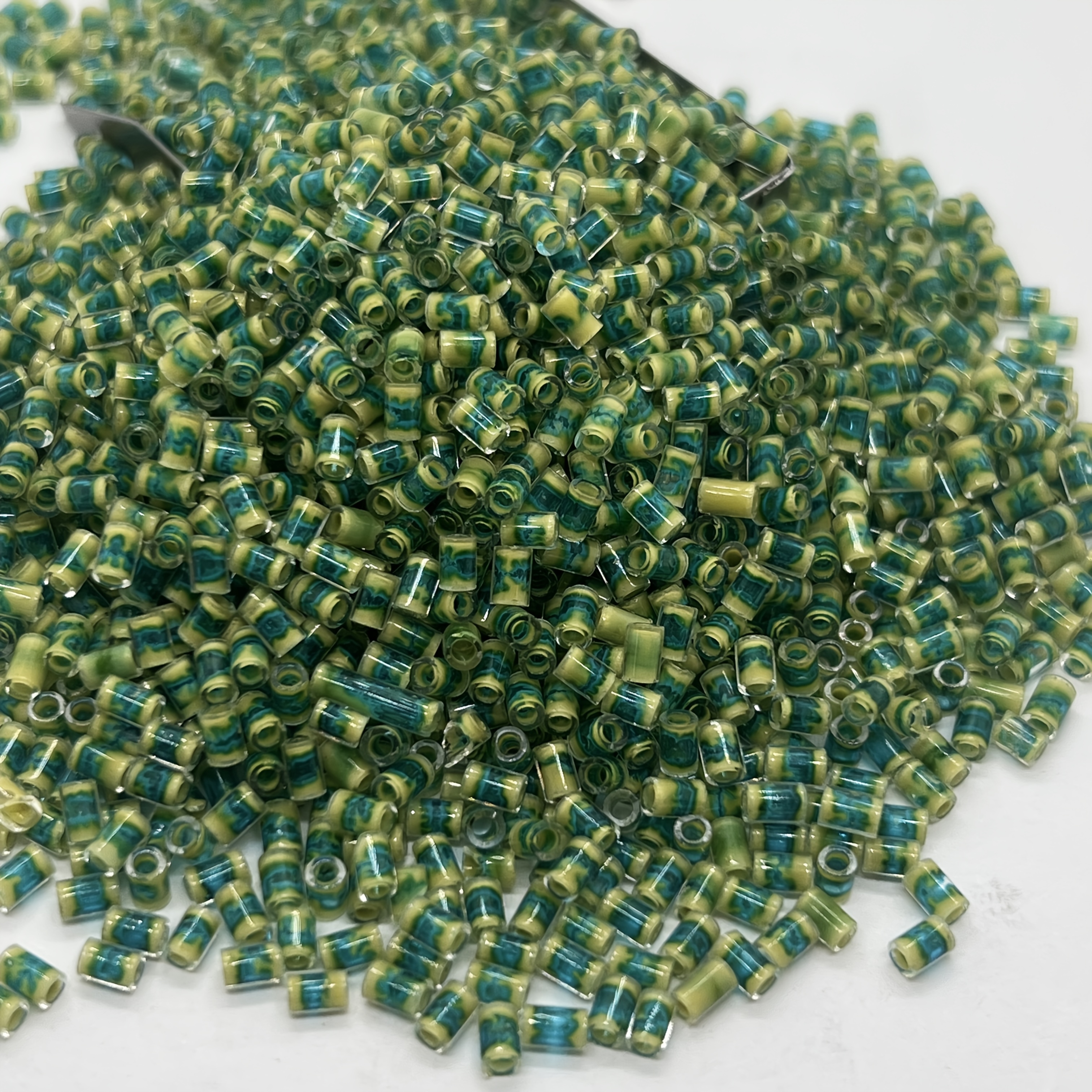 Colorful Bamboo-shaped Glass Bead Set, 320pcs for DIY Jewelry Making