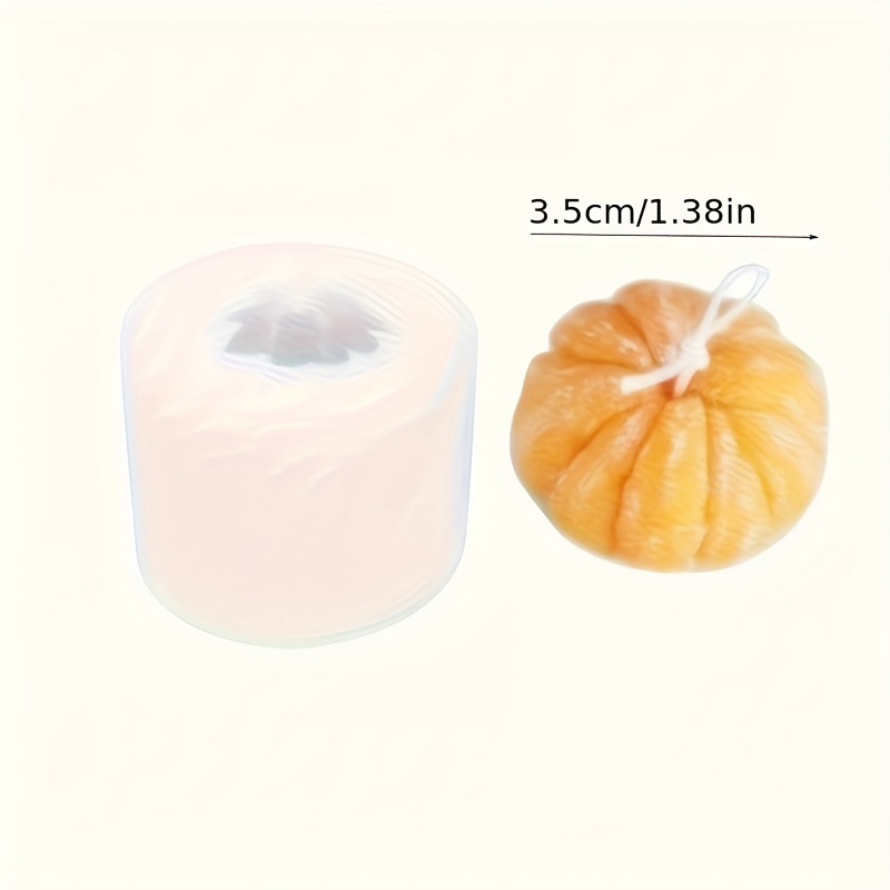 Image of Orange-shaped Candle Mold - Perfect For Resin Crafts And Scented Candles, As Well As For Making Wedding Favors