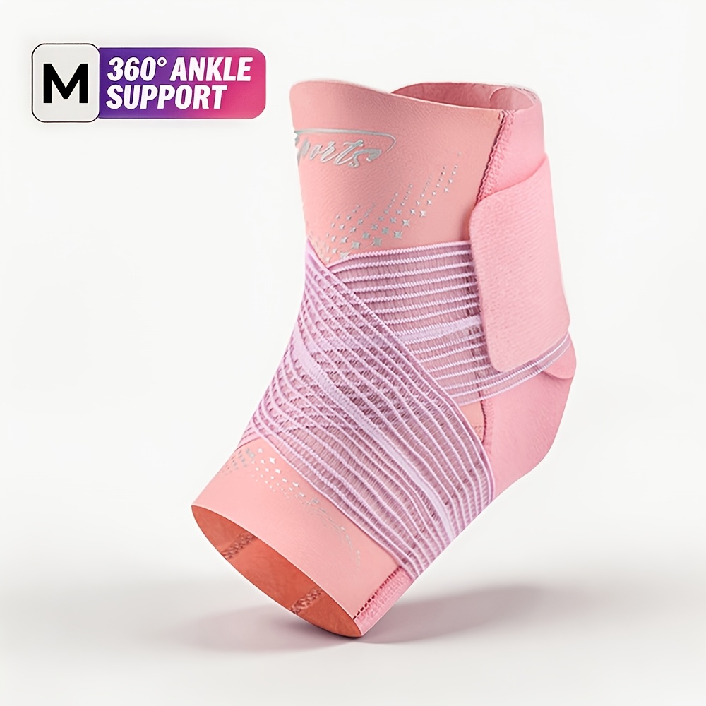 TEMU Women's Ultra-thin Ankle Brace, Adjustable Foot Support Stabilizing Wrap, Lightweight Ankle Compression Sleeve For Gymnastics, Dance, Sports,