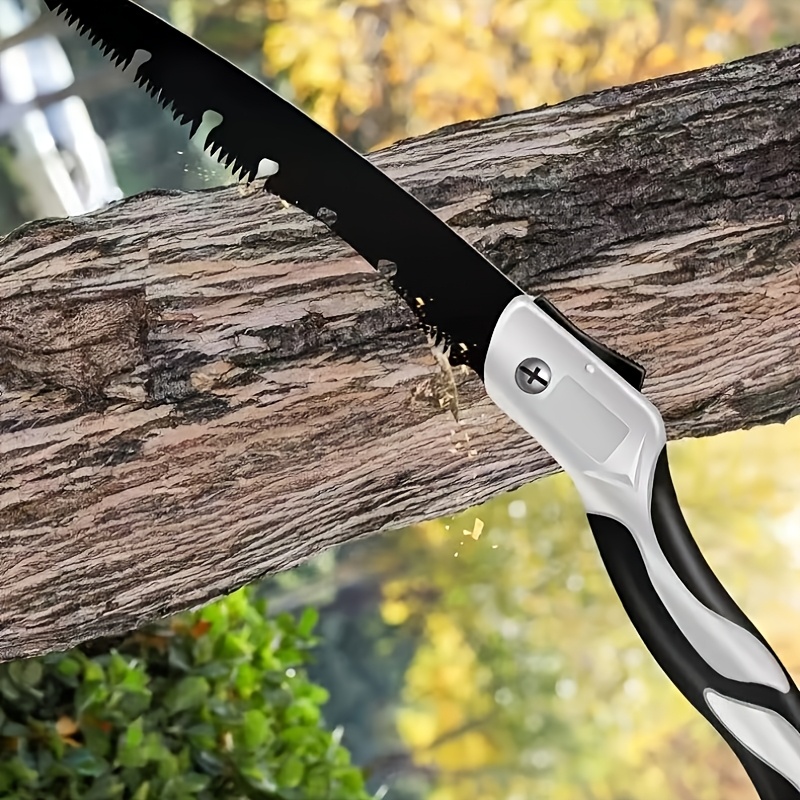 TEMU Une scie à bois manuelle rapide, elle constitue une outil pour le jardinage en extérieur (comme des ), , la taille des branches, et également un