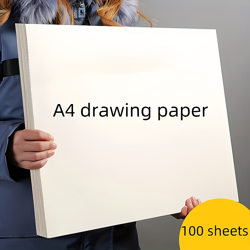 

100 Sheets Of A4 Drawing Paper: Suitable For Various Painting Techniques, Ideal For Professional Artists - Style: Loose Leaf